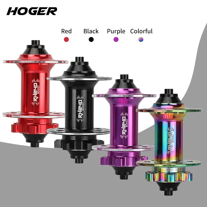 Mountain bicycle hubs HOGER MTB HUB Front Rear 32 36 Holes QR Thru-axle Exchange HG Mountain Bike Disc Brake Bicycle Hub 7-12S 120 Click Hub 6 Bearing