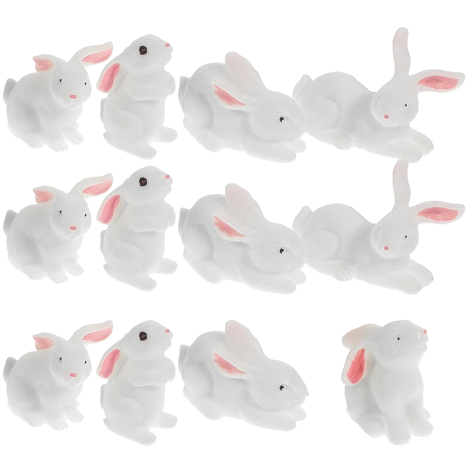 

Bunny Figurines Plant Miniature Bunny Figurines Rabbit Family Figure Miniature Rabbit Figure