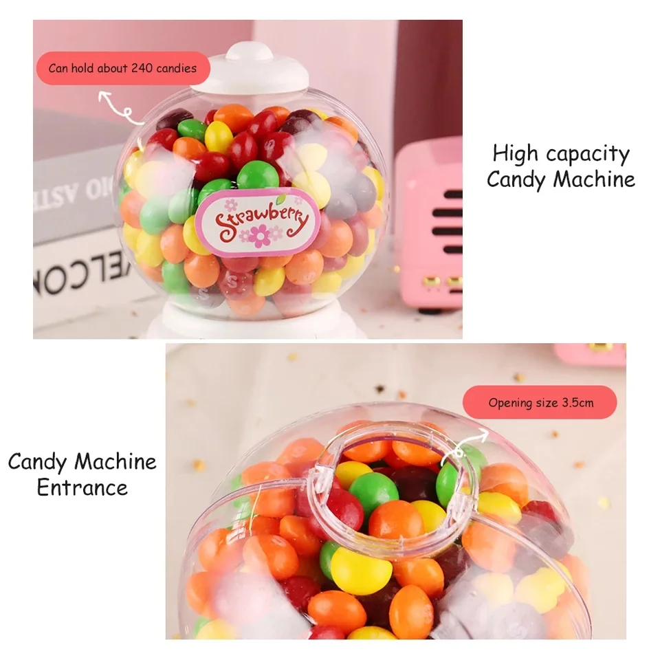 Simpatico mini distributore di caramelle, regalo per bambini, giocattoli per bambini, dispenser di gomme da masticare, salvadanaio, decorazione per la casa_voghion.com