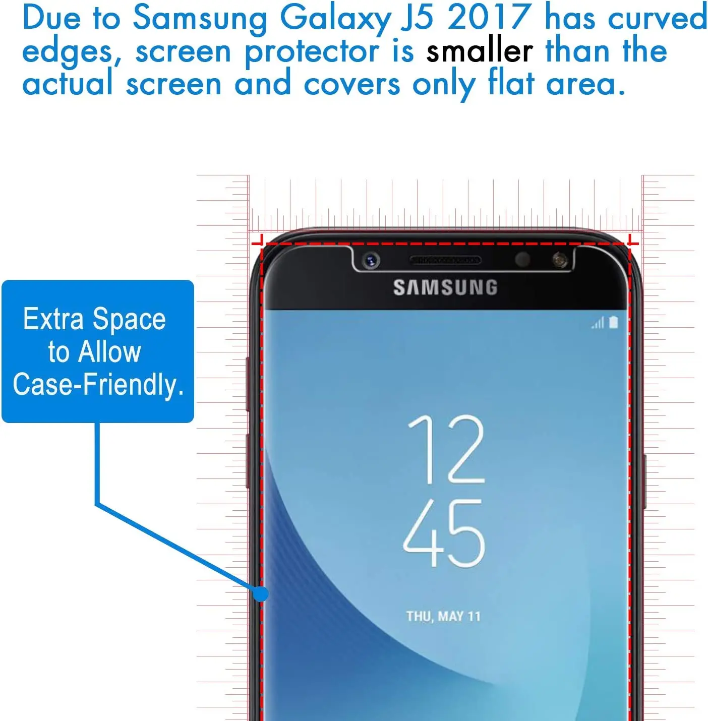 Película protetora de tela de vidro temperado para samsung galaxy j5, 2015, 2016, 2017, j500, j510, j530 prime, 2 ou 4 peças