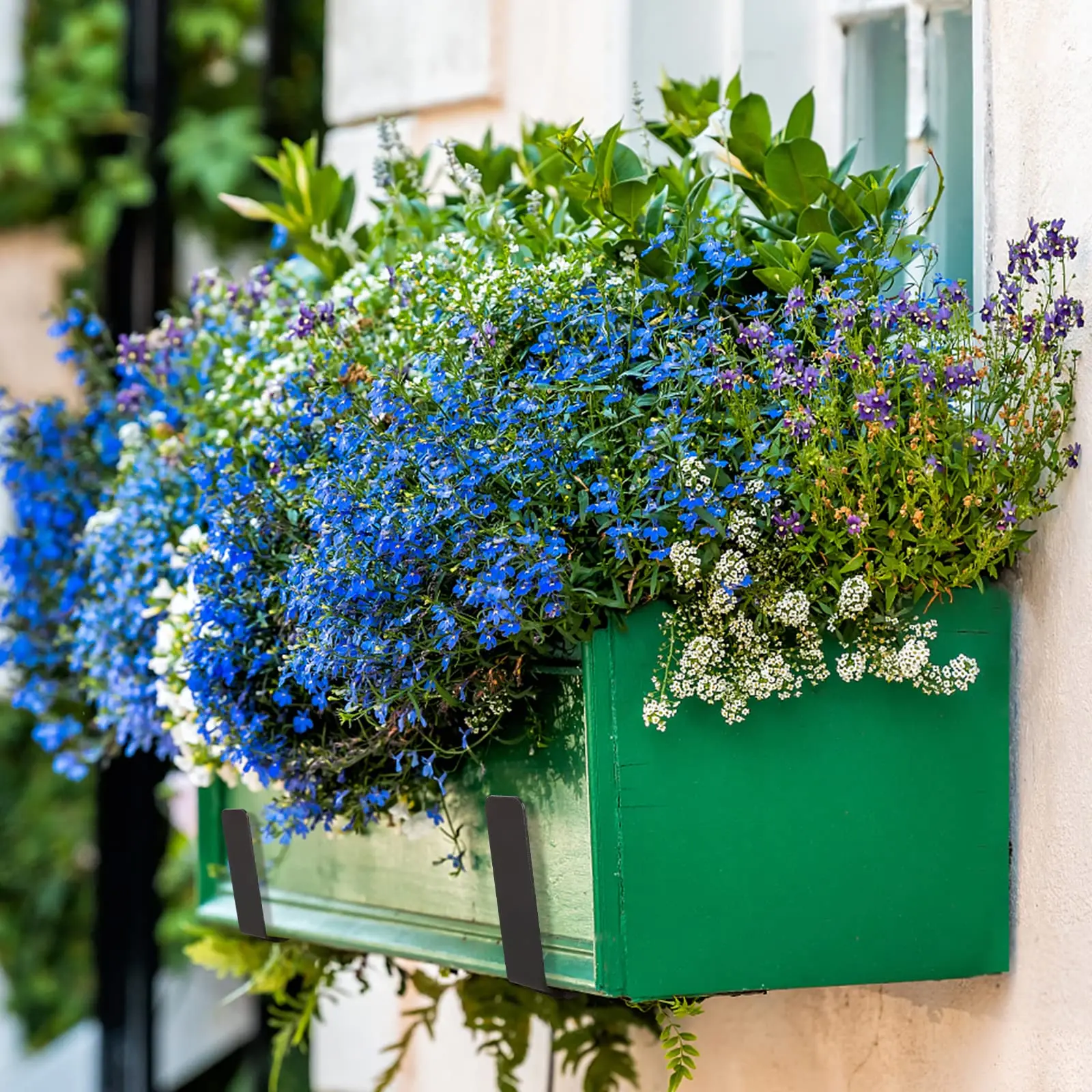 Soportes Para Plantas POCREATION Soporte Para Plantas De Flores De 6  Pulgadas, Colgador De Maceta De Metal Montado En La Pared Con Brazo  Oscilante, Para Decoración De Interiores Y Exteriores, Soporte De, image size:1600x1600