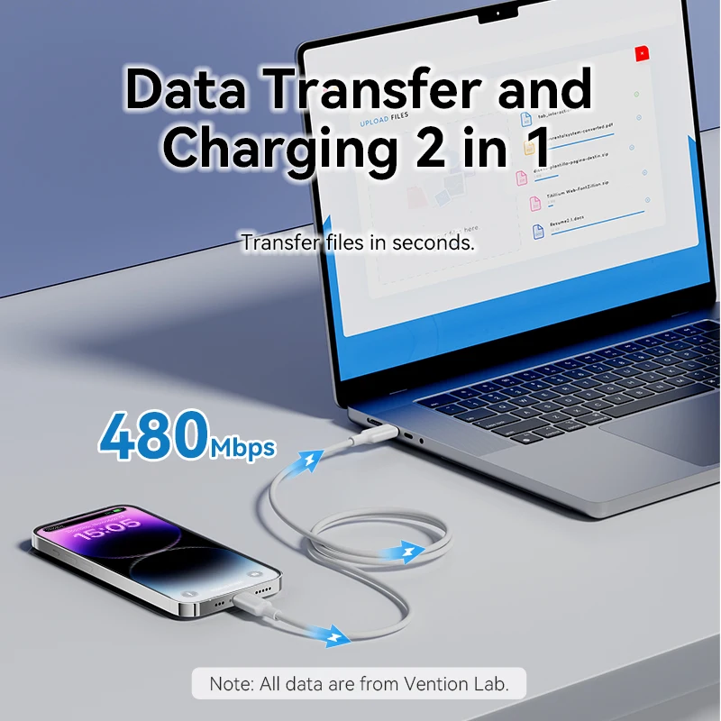 Vention 27W USB-C to Lightning Fast Charging Cable