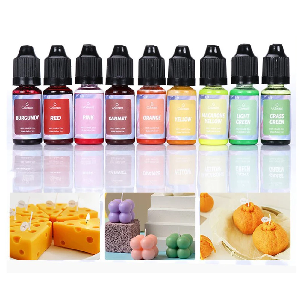 10ml DIY Manual Soap Colorant Tool Handmade Soap Dye Pigments Safe and Non-toxic Base Color Liquid Pigment soap dye pigments