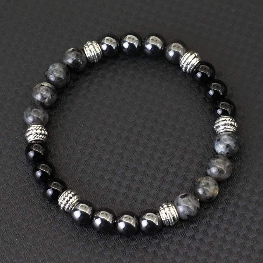 Beaded Men Bracelet Natural Stone Healing Accessory