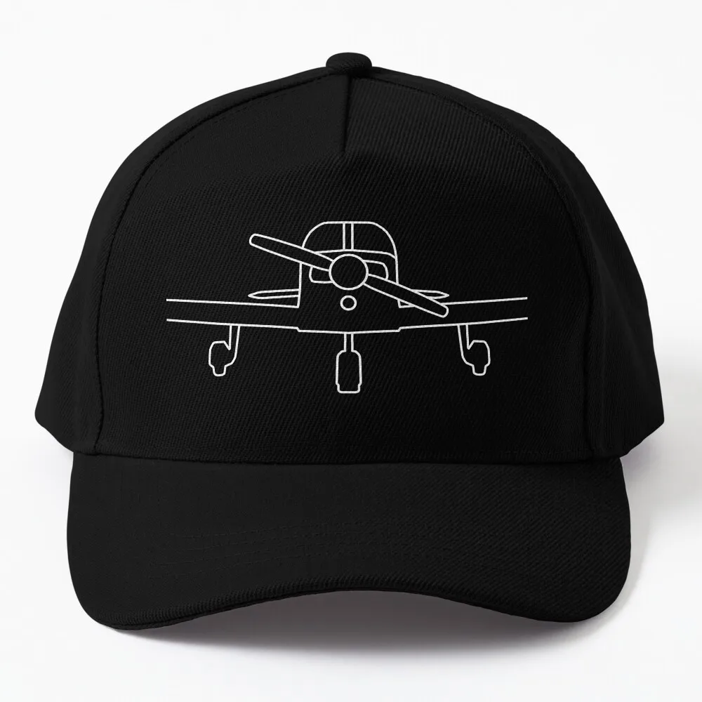 

Piper PA28 Cherokee light aircraft outline graphic (white) Baseball Cap summer hats Luxury Cap Men'S Hat Women'S