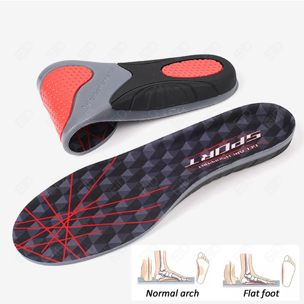 Beste Silikon Sport Orthesen arch support Einlegesohle für Männer Frauen Dämpfung Schuhe Pad Laufen Outdoor Füße Pflege Sneaker sohle – Detail 8