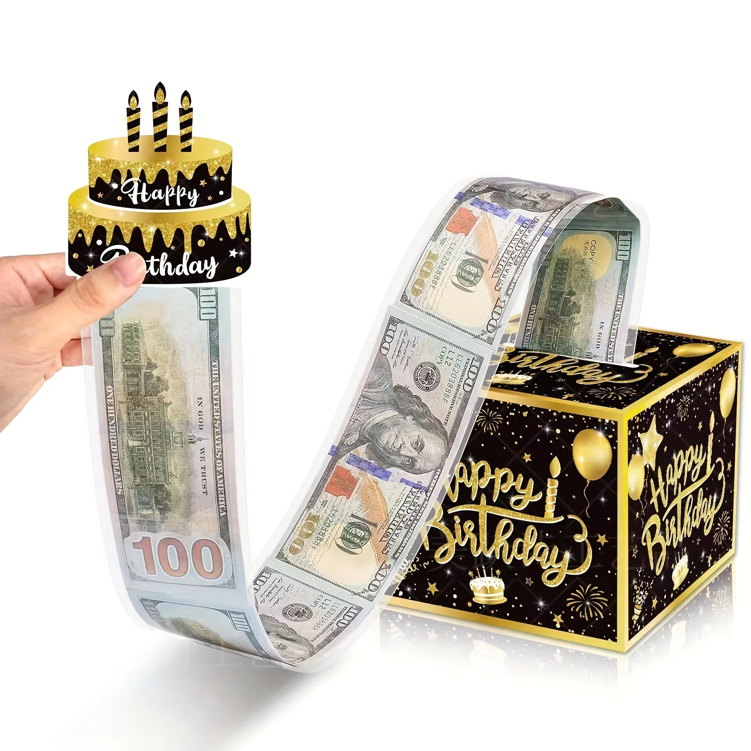 돈 생일 카드 생일 현금 봉투 접이식 현금 홀더 인사말 봉투 창의적인 돈 상자 접이식 현금 선물 봉투
