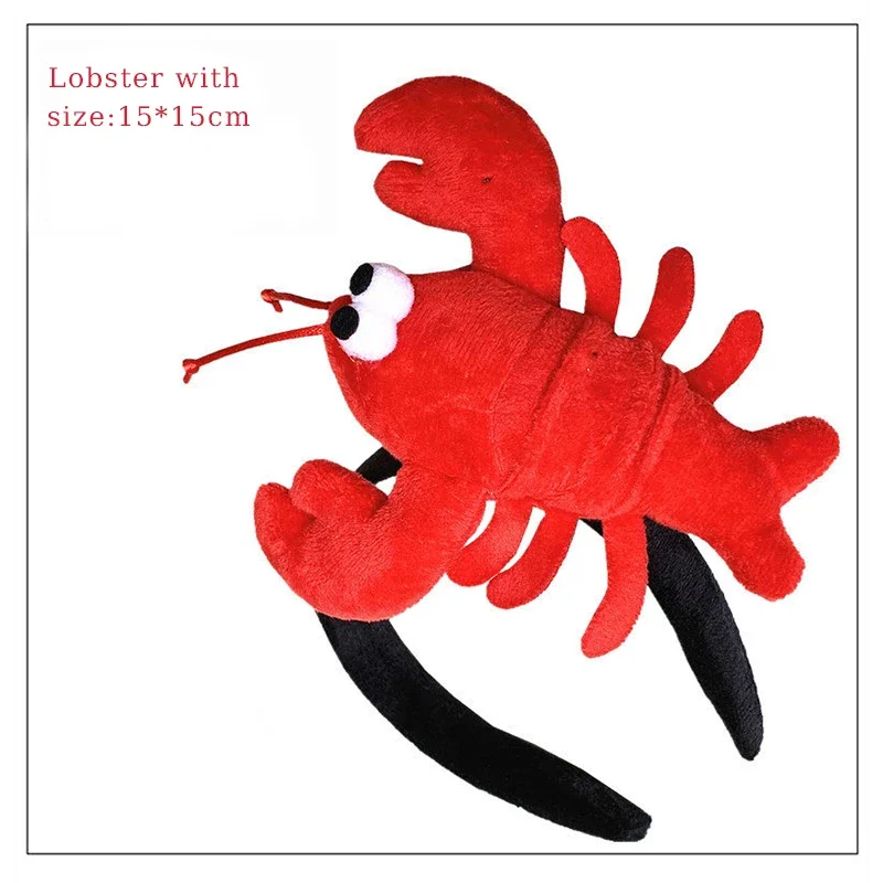 Ocean Children's Day Dress Up Hat Headband Performance Dance Cartoon Headwear Crab Lobster Shark Carp Crocodile Panda Headband unicorn headband birthday headband set
