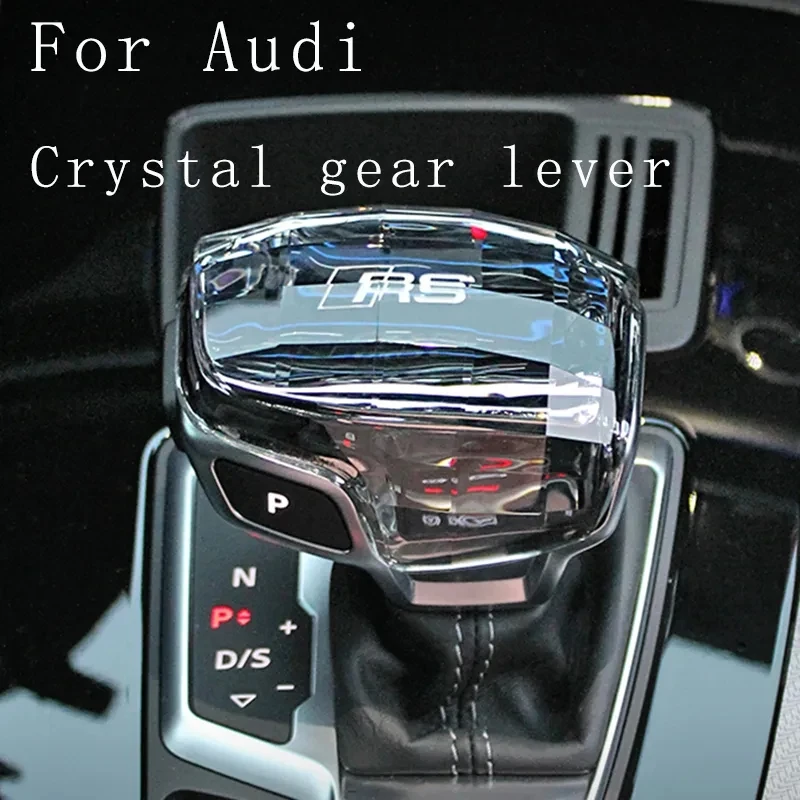 Modified Crystal Handle Gear Shift Knob Cover Lever Head Decor For