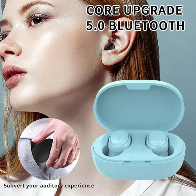 A6S TWS Wireless Bluetooth Headset com microfone, fones de ouvido esportivos, Earplug com cancelamento de ruído, mini fones de ouvido, mãos livres 2