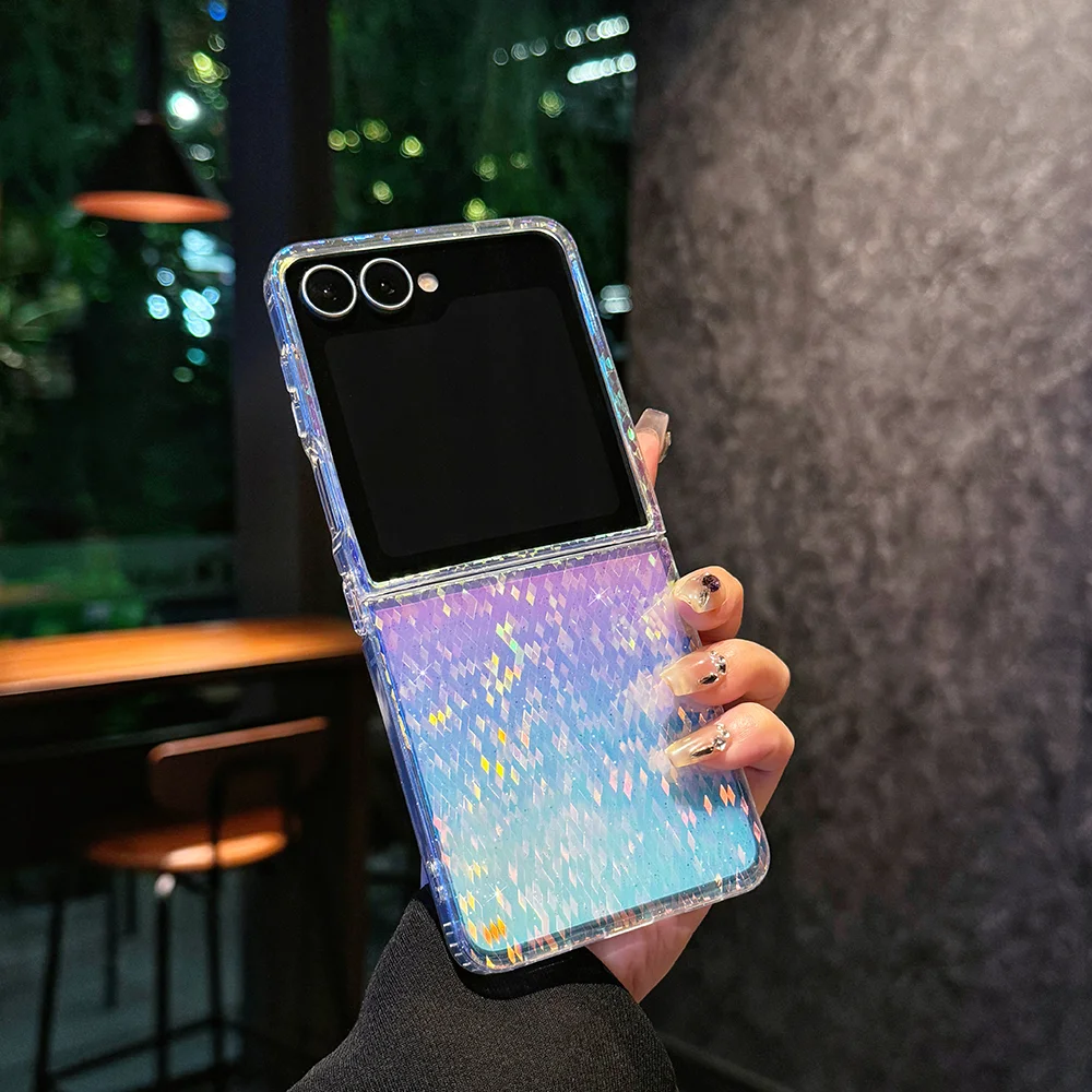 Stylish Glitter Plated Magnetic Phone Case with Soft TPU Shell