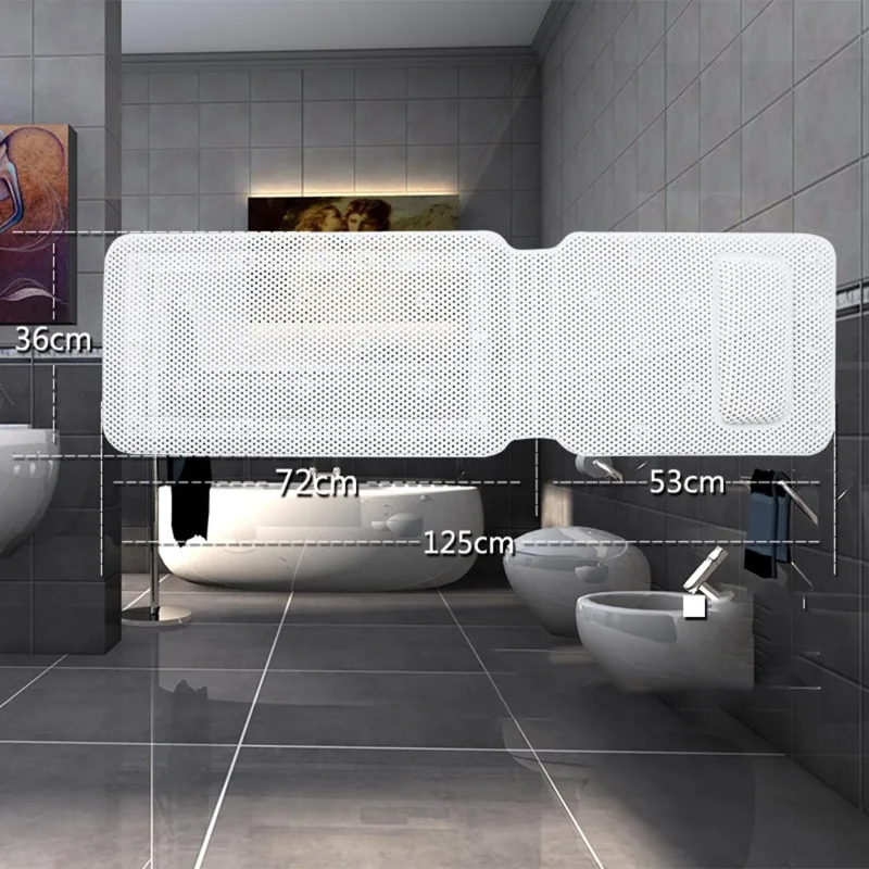 Waterproof PVC Bathtub Pillow Headrest Cushion Head Neck Rest Pillows with Suction Cups Bathroom Accessories Bath Pillows bath pillow