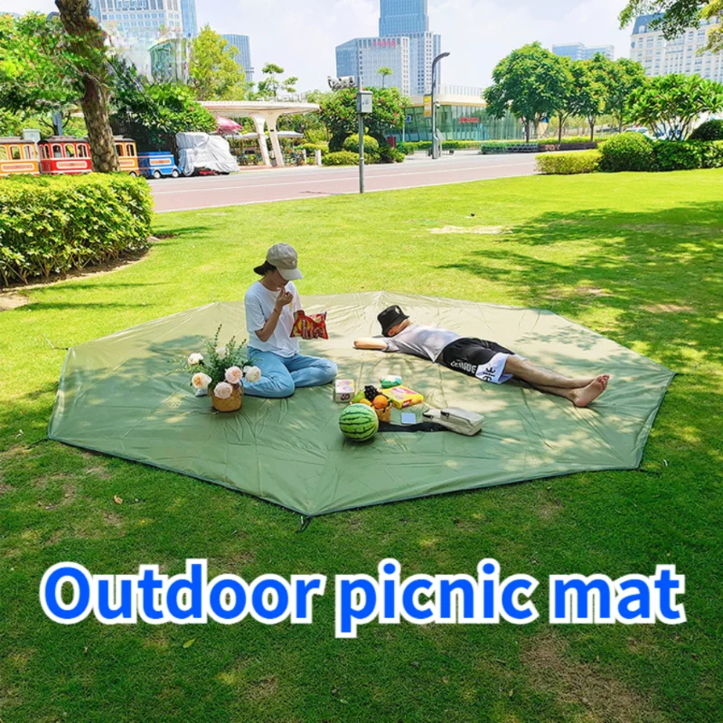

Outdoor Camping Mat Set Waterproof Oxford Cloth Hexagonal Octagonal Waterproof and Wear-resistant Polygonal Camping Mat Travel