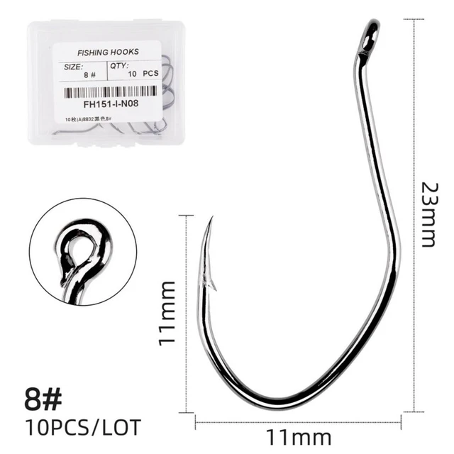 High Carbon Steel High-carbon Steel fishhook Wide Gap Wacky Weedless Worm Fishing  Hooks Bass Fishing Barbed Bass Fishhook - AliExpress