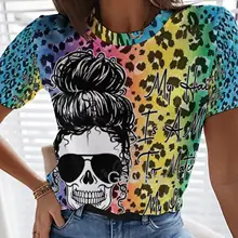 

Human Face 3d Print Harajuku T-shirts Women Round Neck Short-sleeve T Shirt Vintage Hip Hop Street Tshirt Lady Oversized Blouses