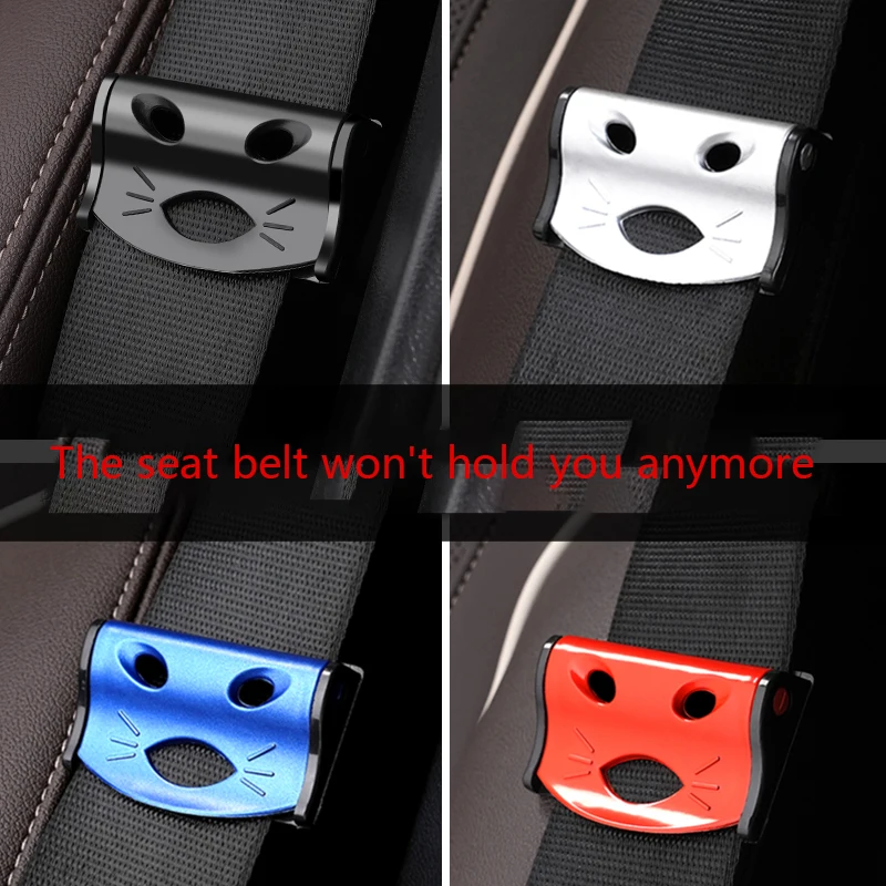 

2 PCS Universal Car Seat Belt Buckle Stopper Limiter Adjust Tightness Safety Belt Clip Clamp Fixed Adjustment Car Accessories