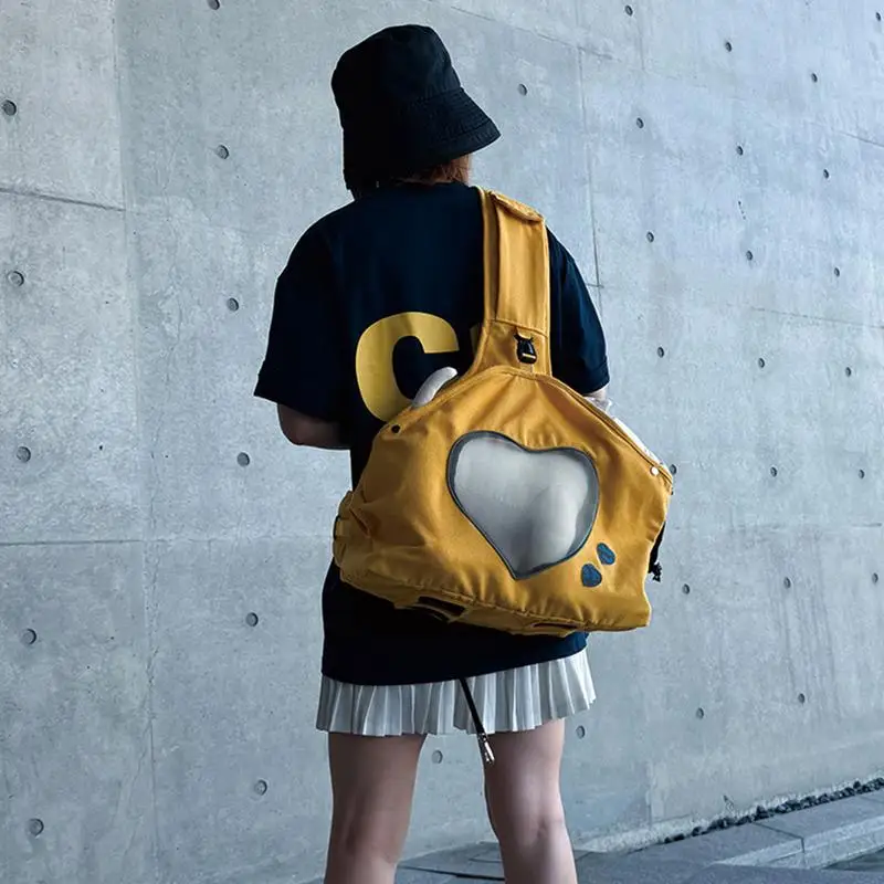 Dog Carrier Puppy Cat Carrier Sling Pouch Breathable Pet Travel Bag For Long Distance Trip