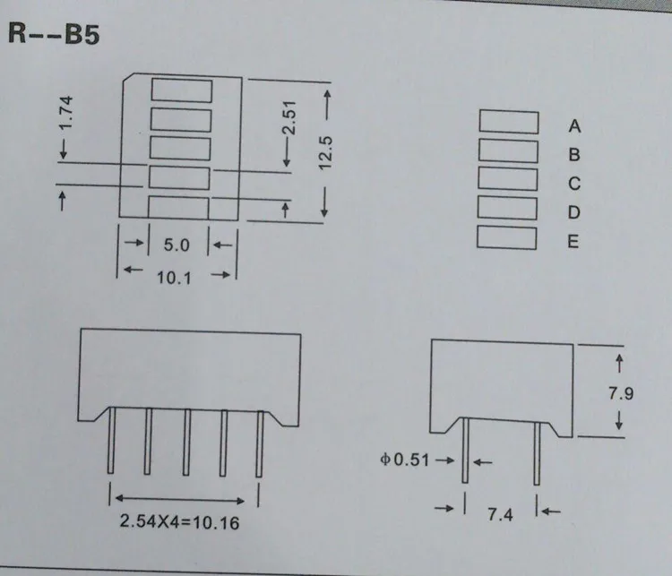 led digital tube display LED Display Bargraph Red LED Sign Bar-graph Segment Bar Graph Module Display Array 5 / 8 / 10 12 Segment 5pcs Each Board 20pcs