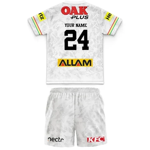 thumbnail image 1 of Camiseta de rugby de entrenamiento/local/visitante para niños Penrith Panthers 2024 (nombre y número personalizados), 1 of 5