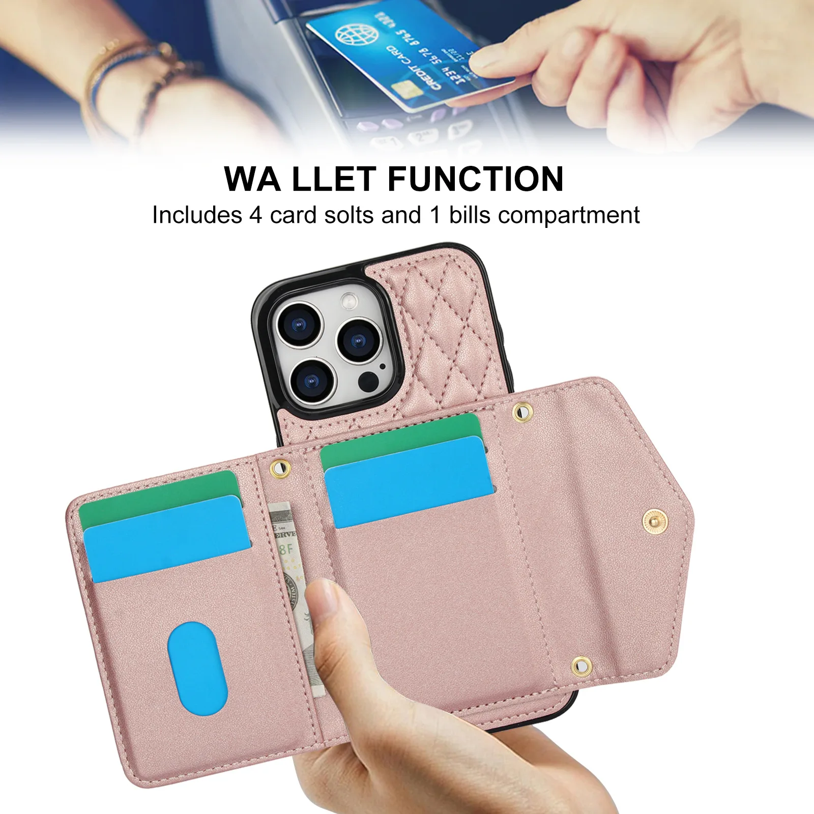 Designer Crossbody Phone Case with Card Slot Holder