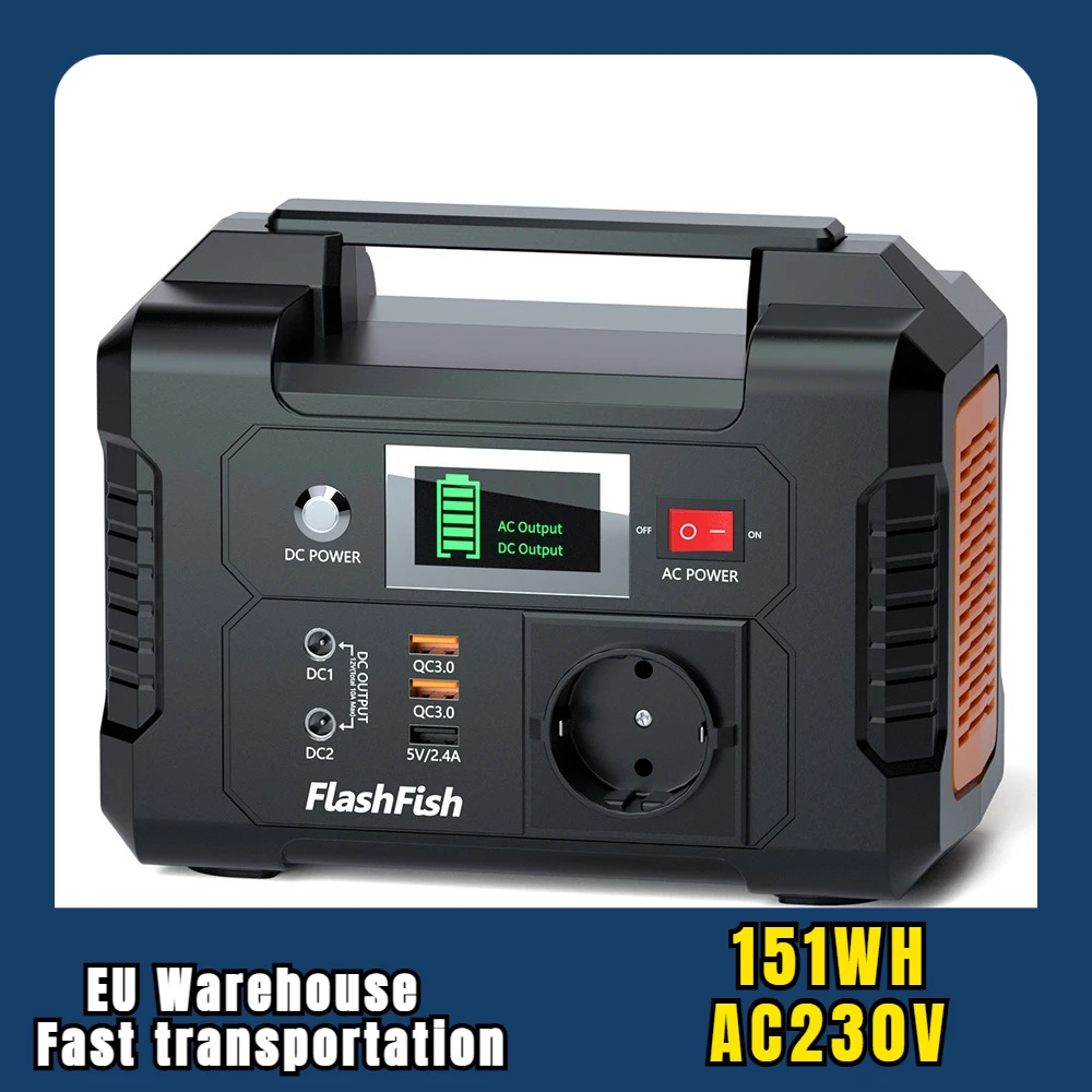 EUPowerstationPortablePowerStation200WSolarGenerator151WHBatteryACDCOutdoorCameraDronePowerSupplySolarCharge-AliExpress44