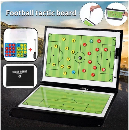 

Foldable Magnetic Tactic Board Board Football/Basketball Game Football Training Tactics Clipboard Soccer Coaching Coach Tactical