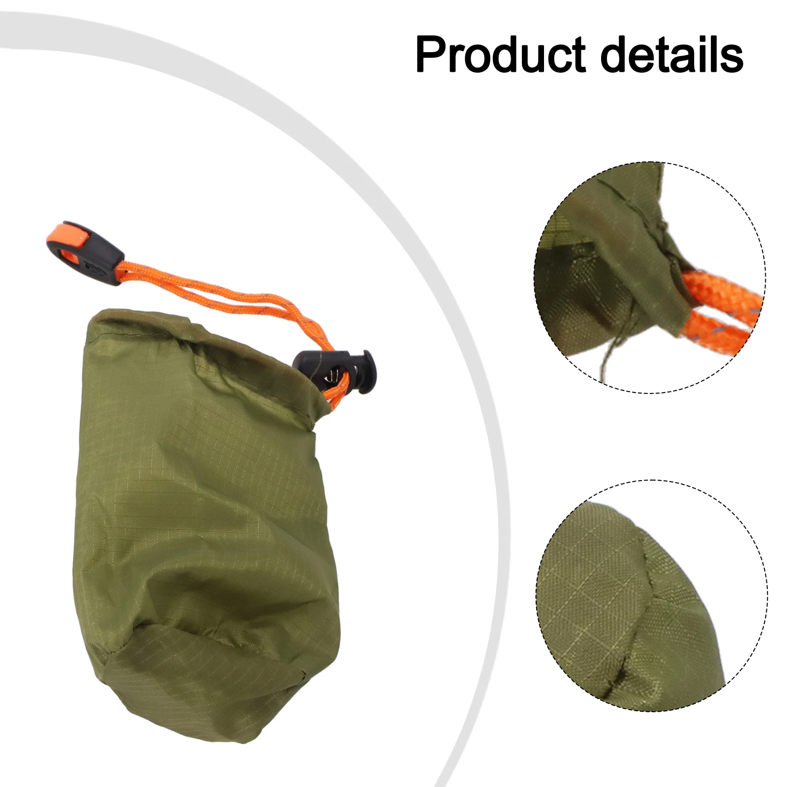 Compression Sleeping Bag Storage Bag Tent Storage Pouch Portable Green Package With Drawstring For Outdoor Camping Hiking