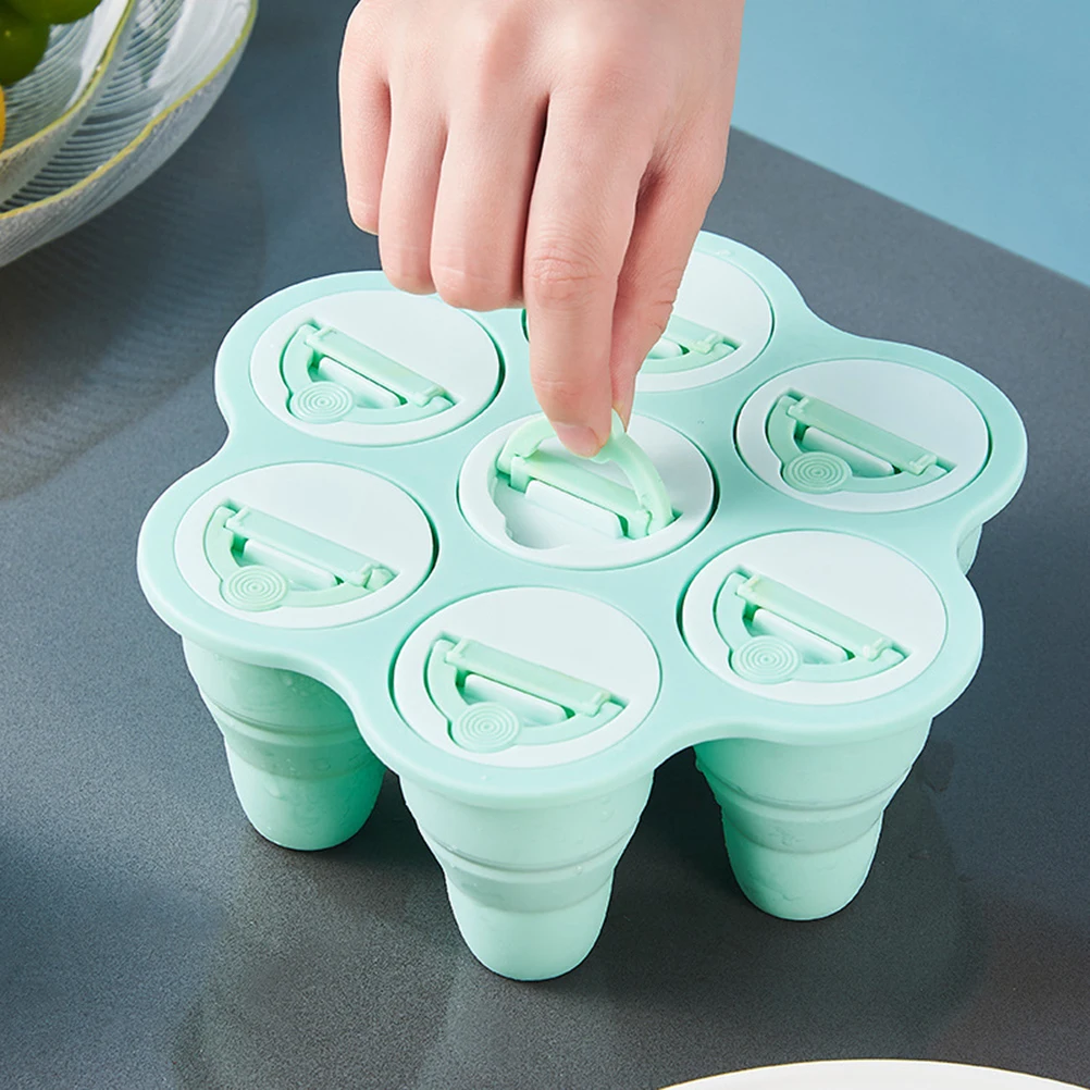 

Foldable silica gel stick family DIY ice cream ice box ice box self-made silica gel ice cream mold