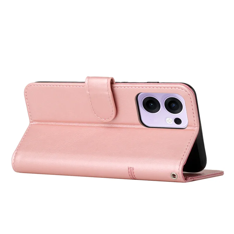 Leather Flip Wallet Phone Cover with Magnetic Stand