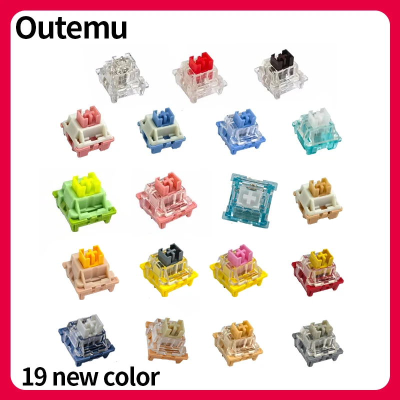 10Pcs/lot Outemu Switches Mechanical Keyboard Switch 3Pin Silent Clicky