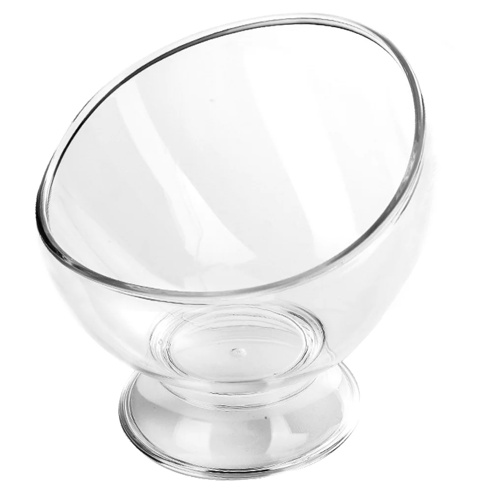 

Diagonal Salad Bowl Clear Mixing Bowls Dessert Household Trifle Ice Cream Accessory Delicate Container