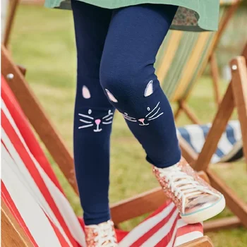 2 3 4 5 6 7 Years Girls Leggings 100% Cotton Girl's Trousers Little Girls Pants Skinny Cartoon Kids Children Leggings Trousers 1