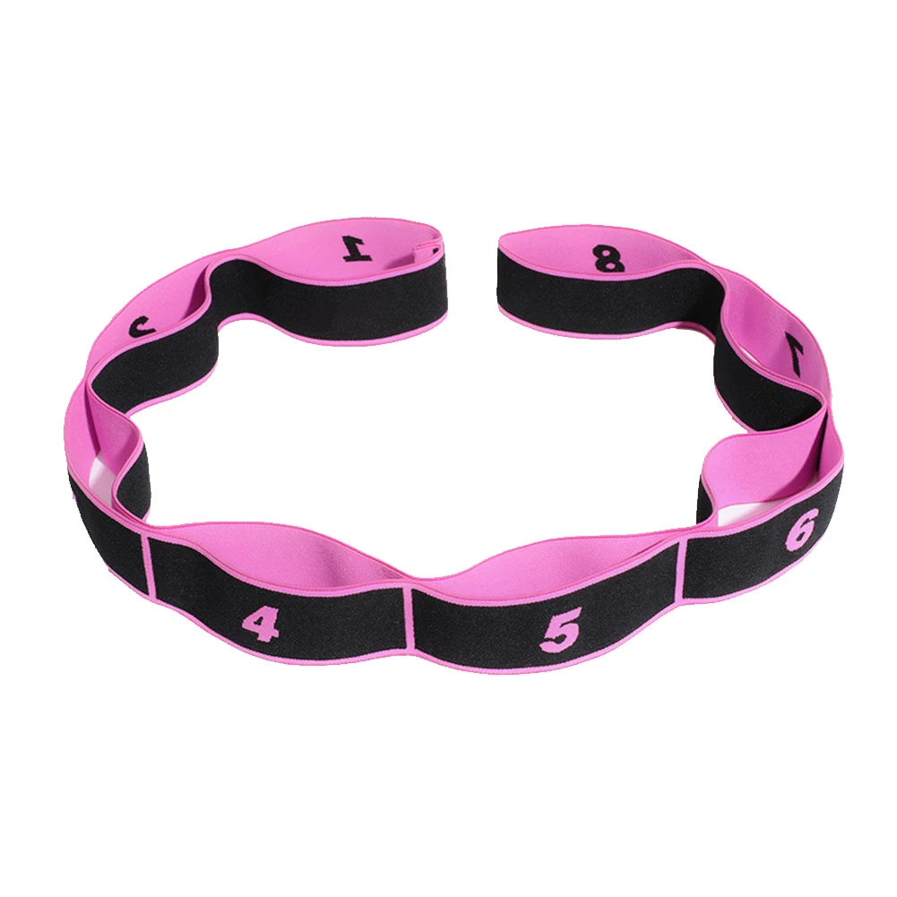 Women Yoga Belt Stretch Strap Rope Figure Waist Leg Resistance Bands Stretcher for Fitness Exercise fitness resistance band fitness accessories