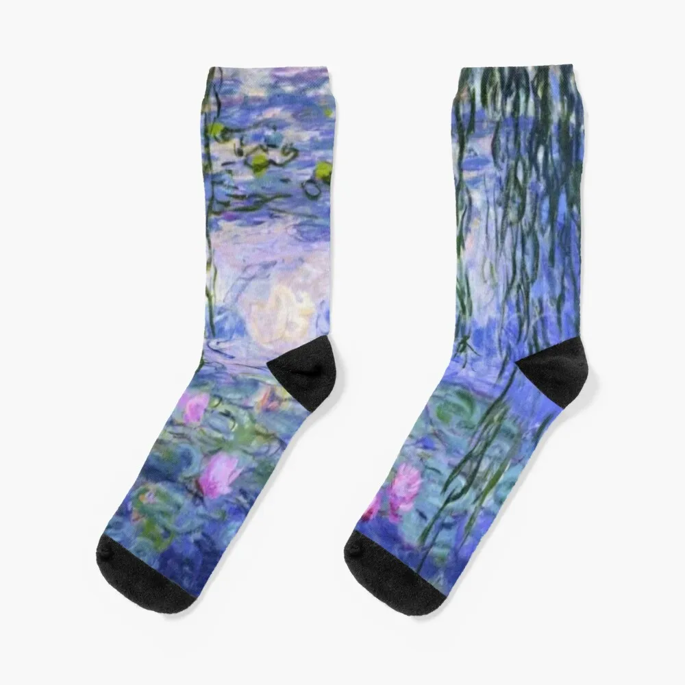 

Claude Monet - Water lilies Socks compression men cotton high quality Designer Man Socks Women's