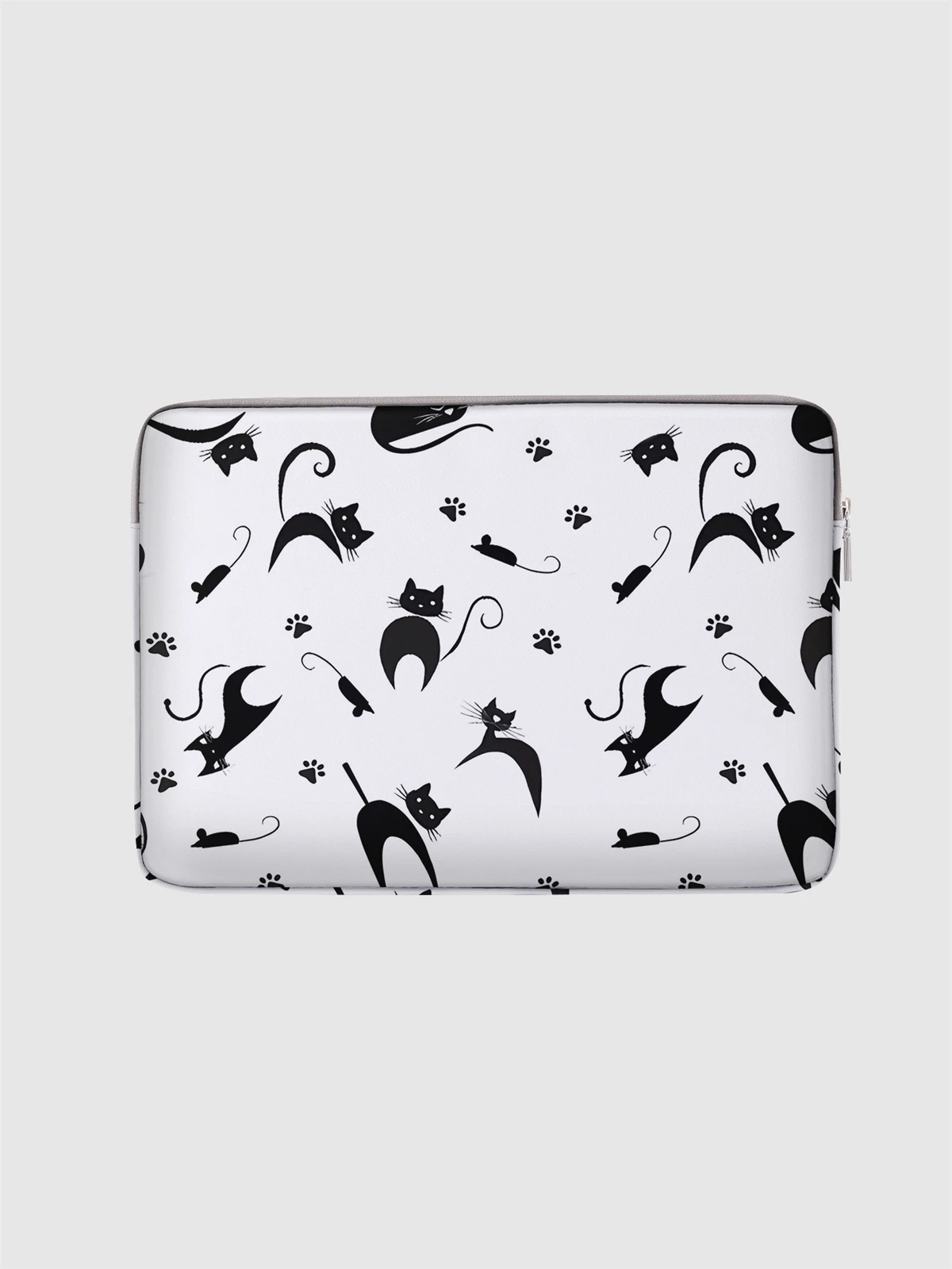 Laptop bag and briefcase with cat and mouse pattern, suitable for 14 inch laptops