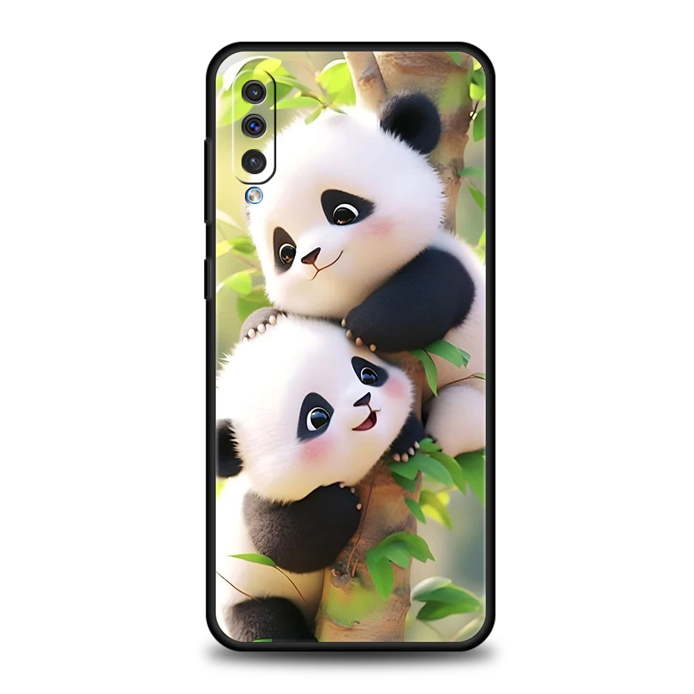 Cartoon schöne Panda Handy hülle für Samsung Galaxy A24 A13 A53 A73 A33 A22 A12 A02 A03 A05 A70 A50 A10 A20 Silikon hülle – Detail 6