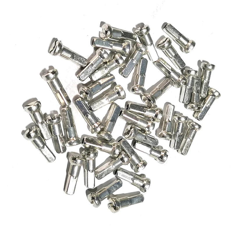 Special Offer Pillar PB14 PB14H 12 14 16mm 0.95g/pc Bicycle Nipples 50pc/lot Gauge 14 Silver Round or Hexagon Bike Accessory
