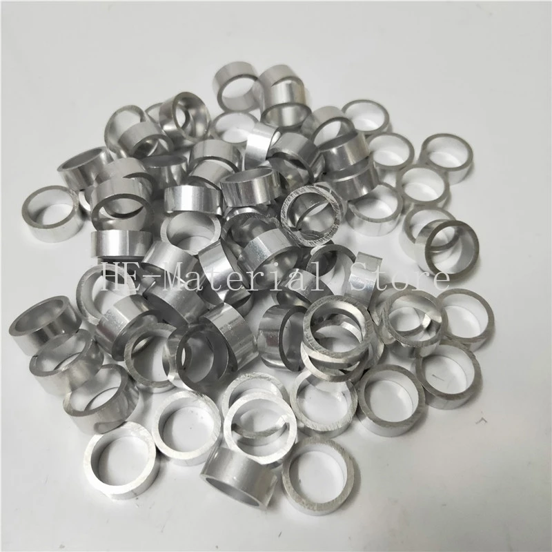 Aluminium Alloy Tube OD 32mm 32.5mm Hollow Round Aluminum Pipe ID 7/12/17/18/20/21/22-30mm Length 100mm 1Pcs 6061