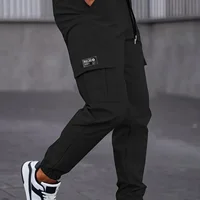 Men's Slim Fit Outdoor Casual Pants Spring Autumn Workwear Multiple Pockets Youth Fashionable Personality Cross-Border