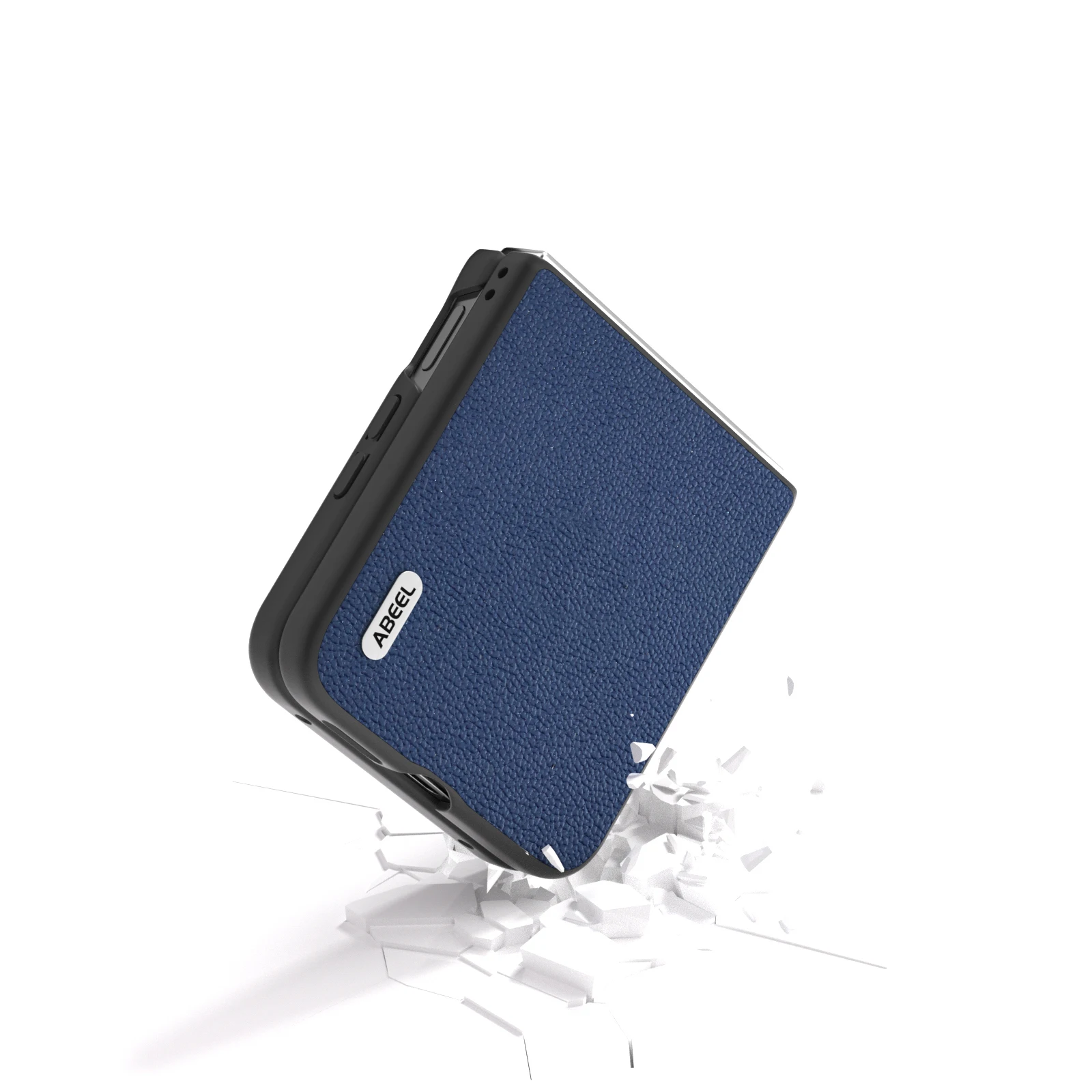 ABEEL Luxury Litchi Pattern Genuine Leather Ultra-Thin Shockproof Folding Case