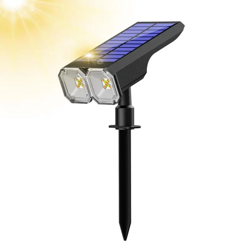 

Солнечные фонари для дорожек, садовые фонари на солнечной батарее для ландшафта, садовые фонари на солнечной батарее, водонепроницаемые фонари 2-в-1, охранные фонари для