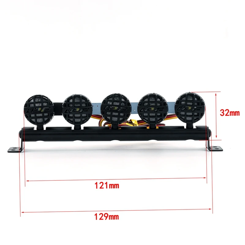 Universele Daklamp Met Knipperende Functie Voor 1/10 Rc Auto Traxxas TRX-4 Trx4 Axiale Scx10 90046 Rc4wd D90 Km2 Upgrade Kit