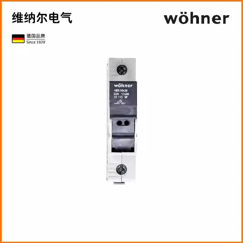 1P Cylindrical Cap Fuse Base 31110 Low Voltage Fuse Switch Holder 10 &times; 38