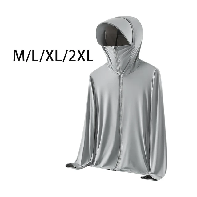 Sun Protection Hoodie Jacket Lightweight Men Women Cooling Shirt