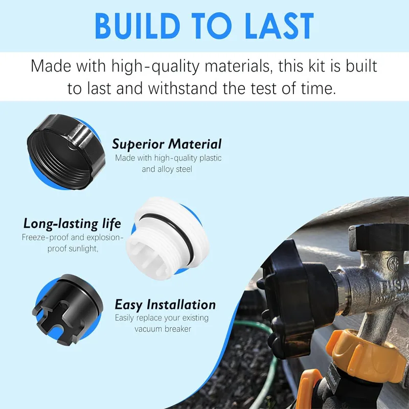 VACVBKX1B Vacuum Breaker Kit Replacement for ASSE 1019-A for Traditional Anti-Siphon Frost-Free Sillcock Valves