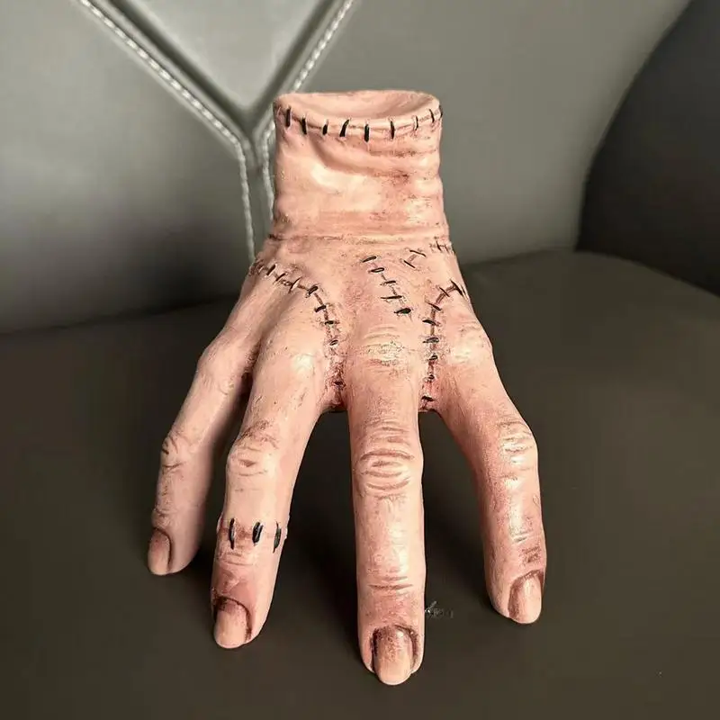 Addams Things Hand Estatuilla De Adorno Familiar, Decoración De Escritorio, Juguetes De Halloween, Manualidades, Escultura, Accesorios De Terror