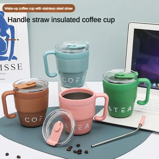 Stainless Steel Cups Lids Straws  Stainless Steel Double Insulation Cup -  Stainless - Aliexpress