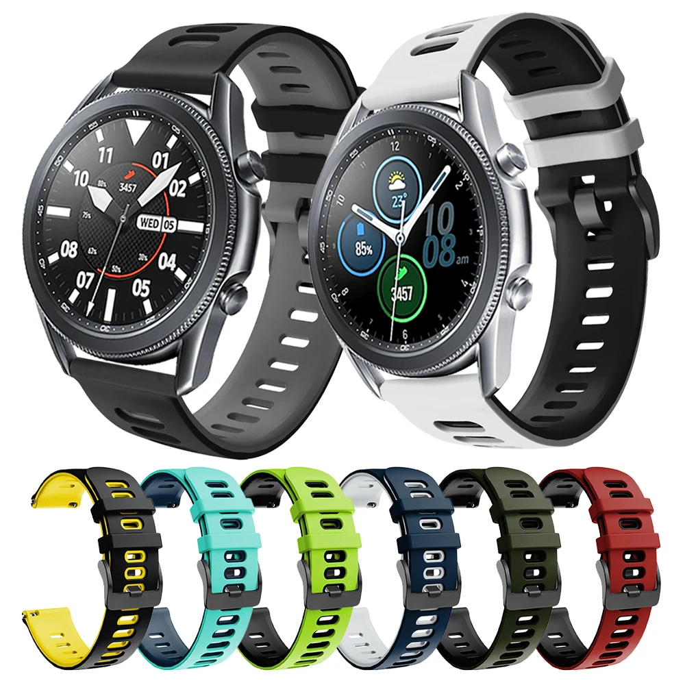 Original Silicone Strap For Samsung Galaxy Watch 3 45mm 41mm Rubber