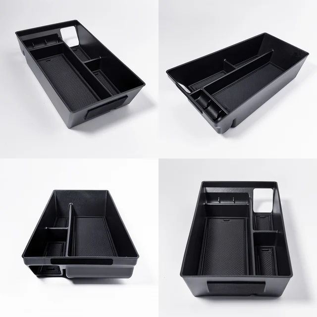 For Ford Mustang Mach-E 2021-2023 Car Armrest Storage Box Center Console Organize Tray Storage Box Central Tidying Accessories 5