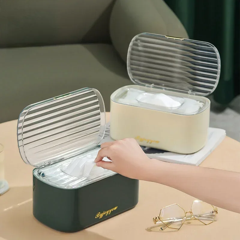 

Holder Case Organizer Storage Mask Wipes Dust Box Wet Auto Napkin Desktop With Lid Household Proof 1pc Deco Tissue